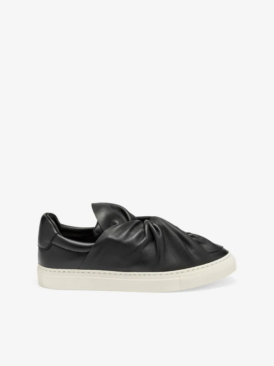 PORTS Bee sneakers pelle nero slip-on