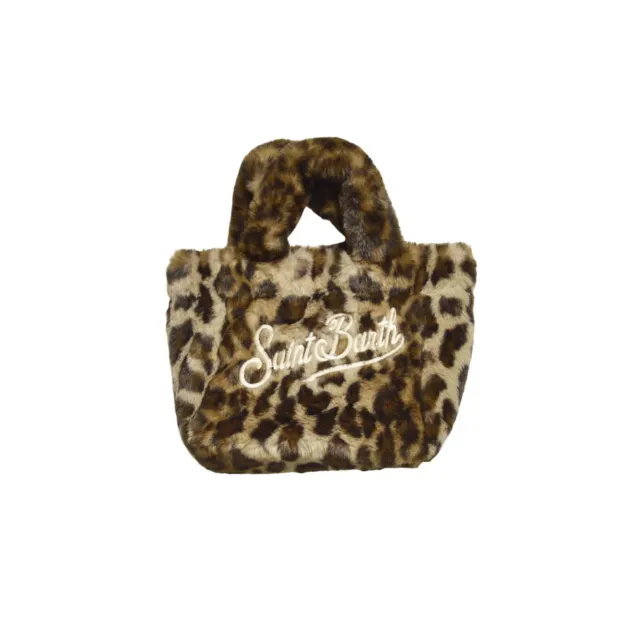 Saint Barth VAMI021 borsa vanity mini leopardata