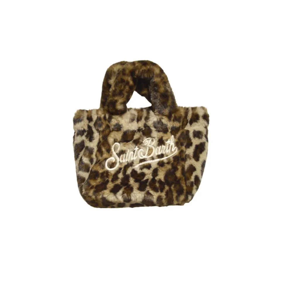 Saint Barth VAMI021 borsa vanity mini leopardata