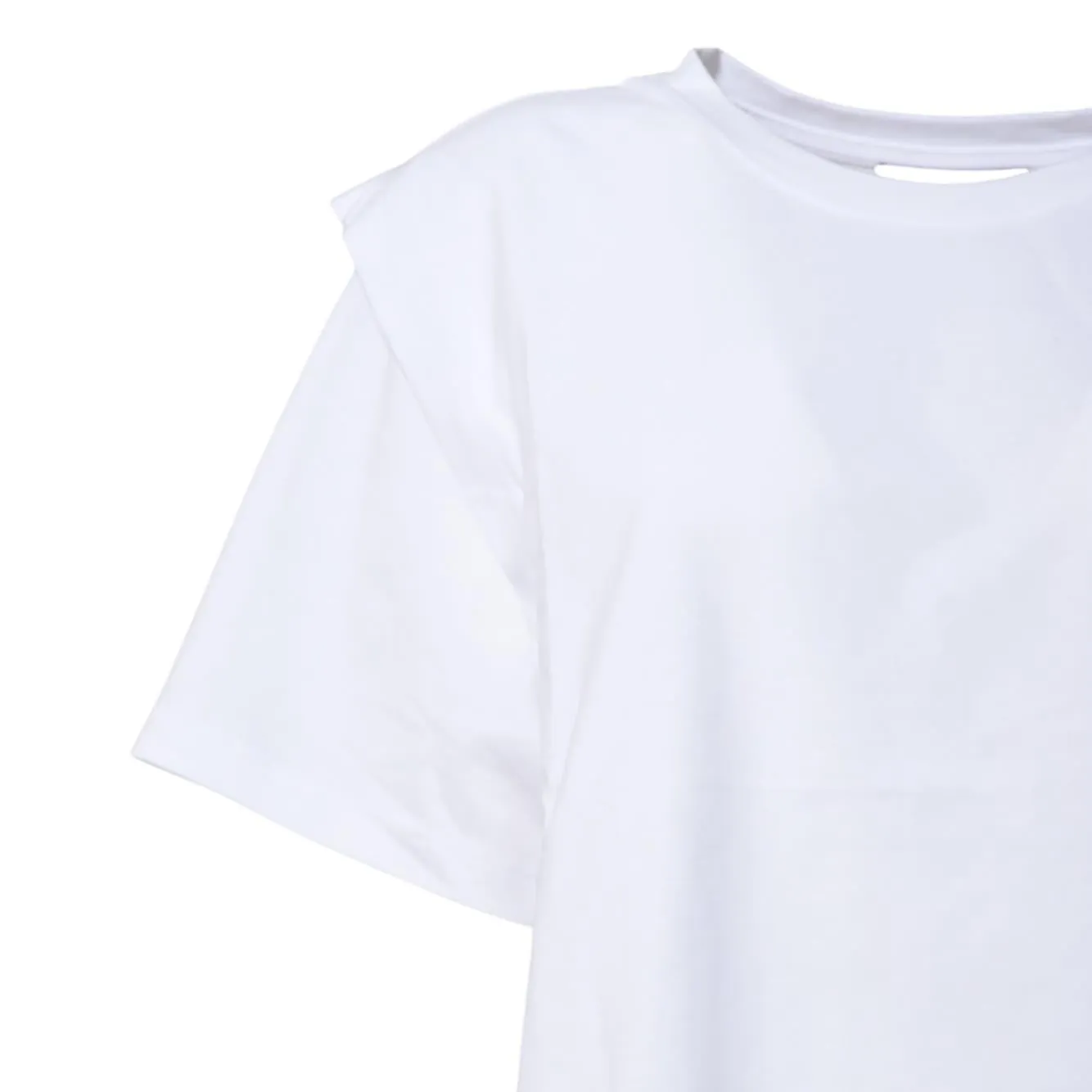 Isabel Marant Zelitos TS0041FAA1N41I t-shirt bianca cotone