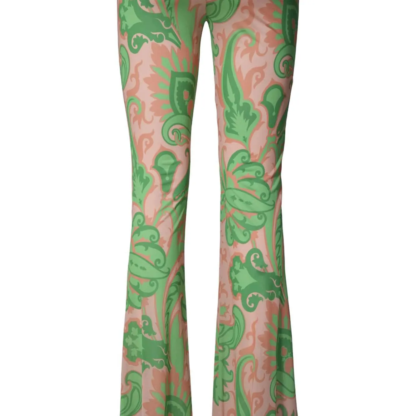 Etro WREA002699IA442 pantalone flare paisley rosa