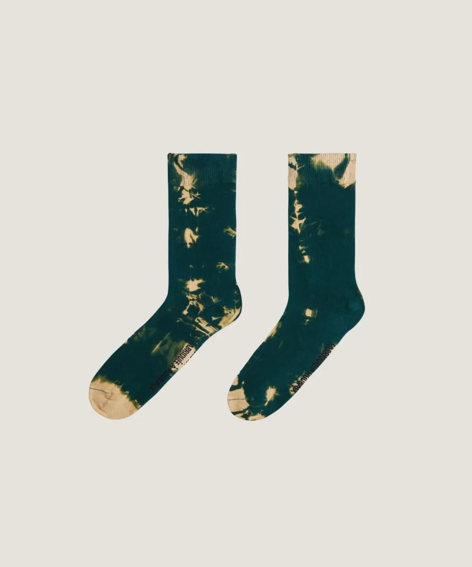 Rodier Calzino Tie-Dye Cotone Verde Scuro 35-45