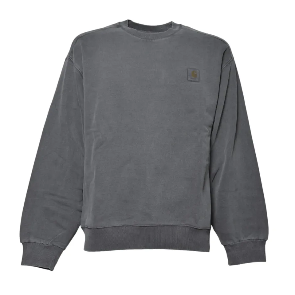 Carhartt WIP Vista I029522 felpa grigia in cotone