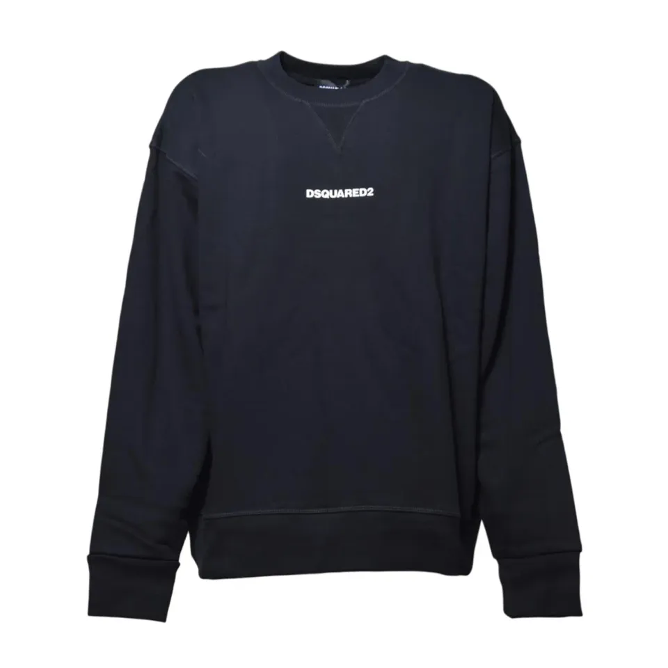 Dsquared2 Junior DQ2739D0094 felpa nera cotone