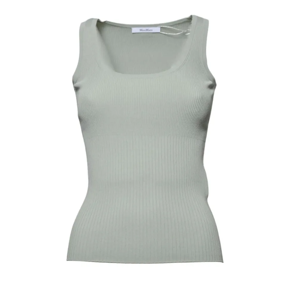 MaxMara 2611361032600 Ghiro canotta verde menta viscosa