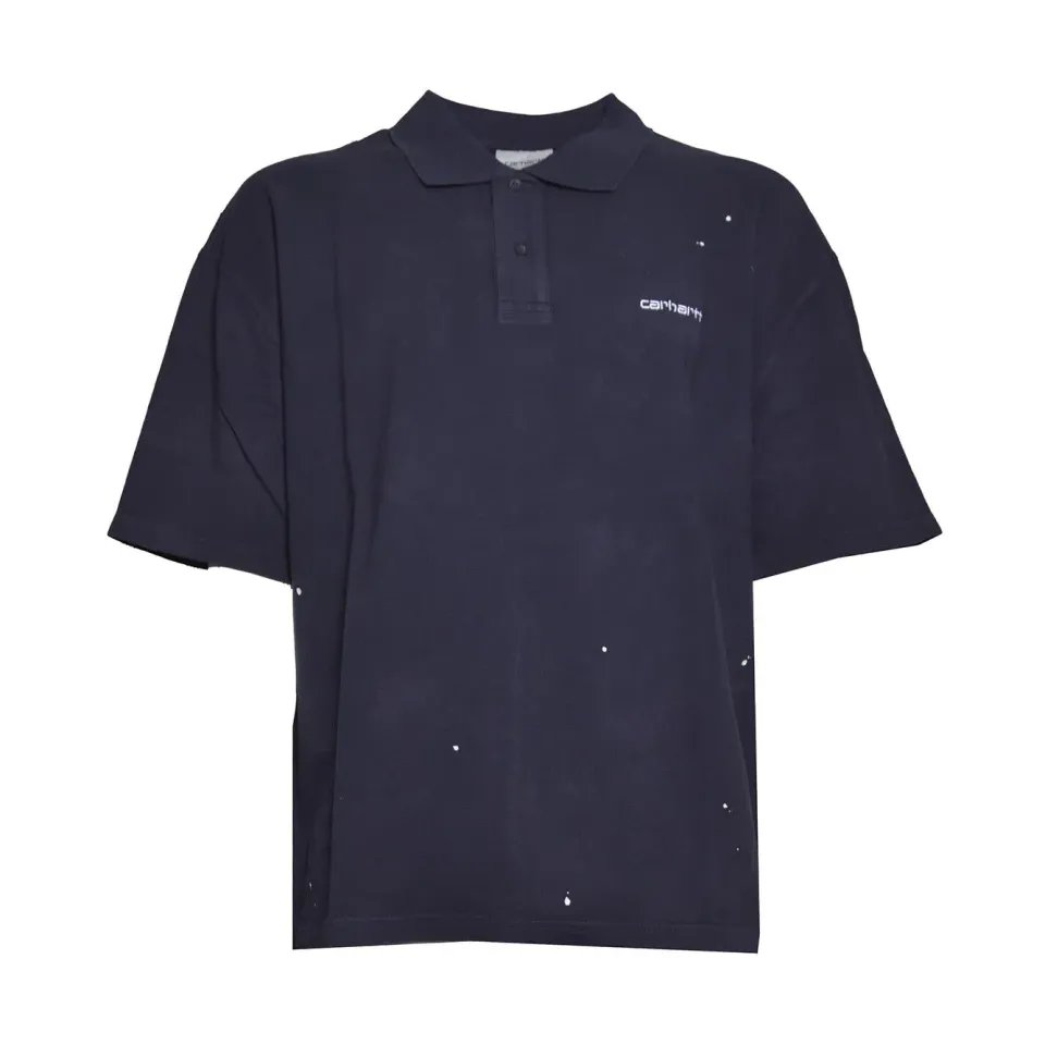 Carhartt WIP I036856 polo painter blu navy cotone