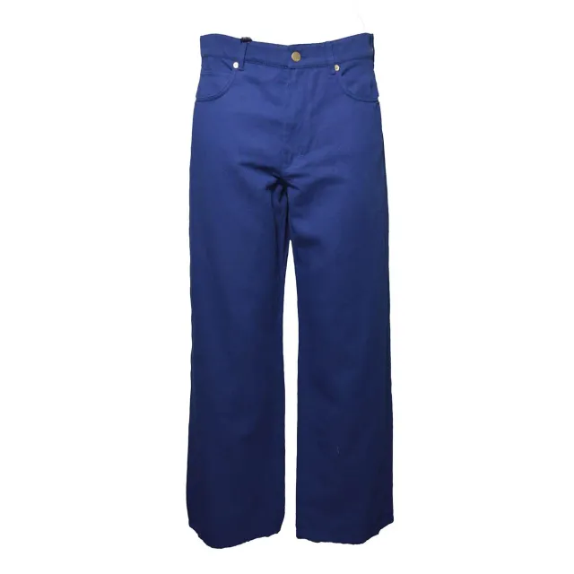 Max Mara Onorata pantalone donna blu in lino