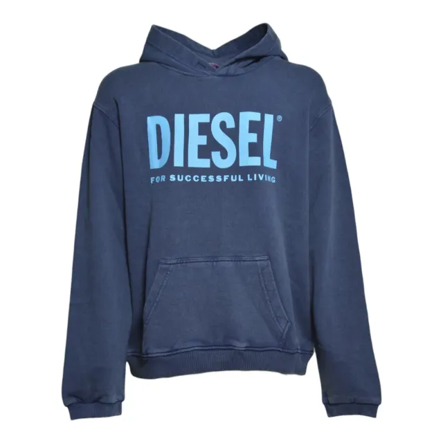 Diesel Junior Stisel Over felpa blu cotone ragazzo