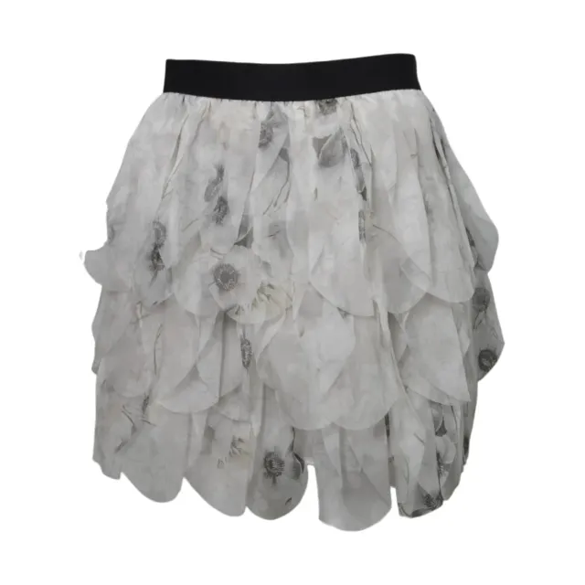 Max Mara Talco gonna donna grigio 40 seta sfilata