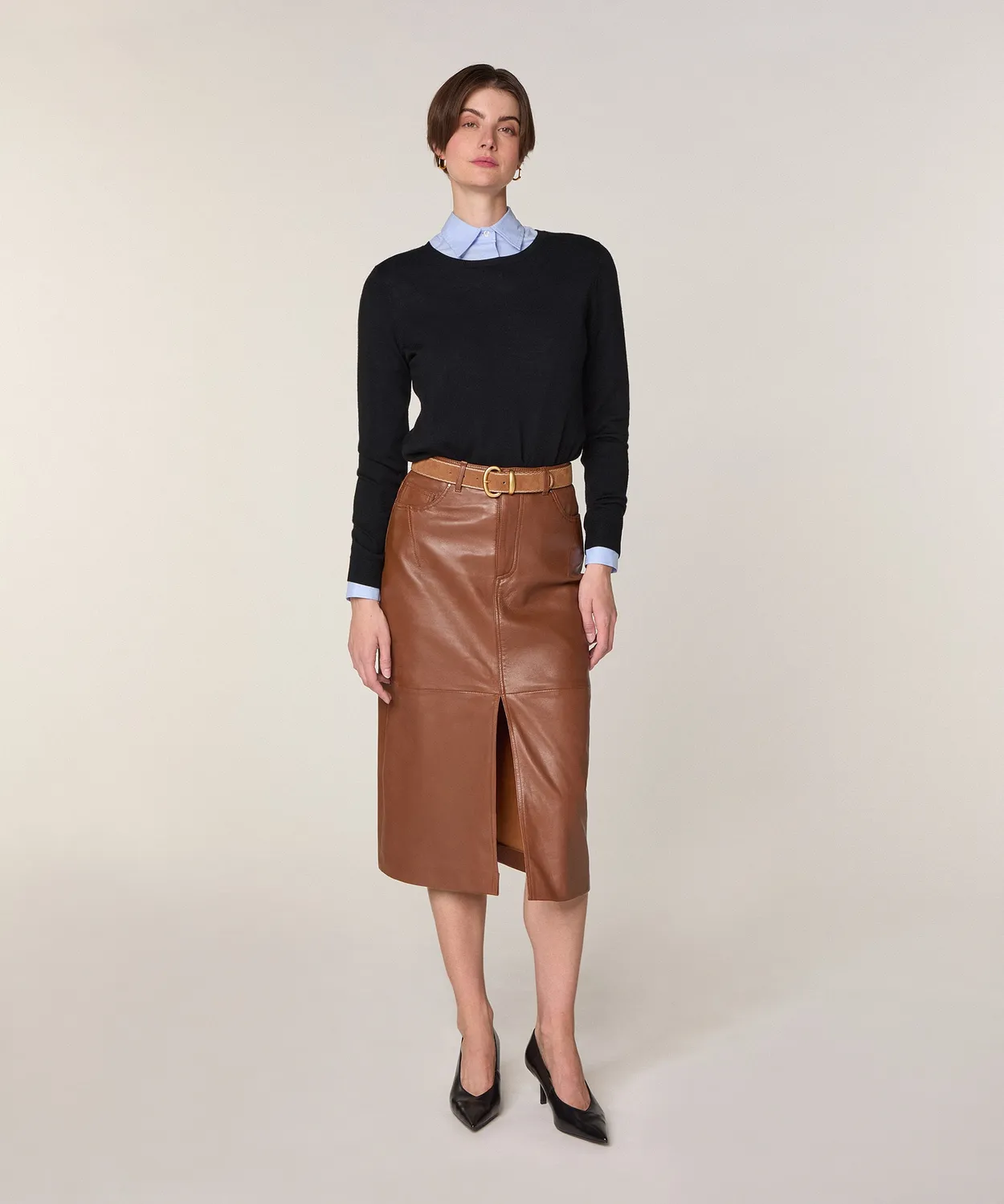 Rodier Maglione girocollo lana merino nero