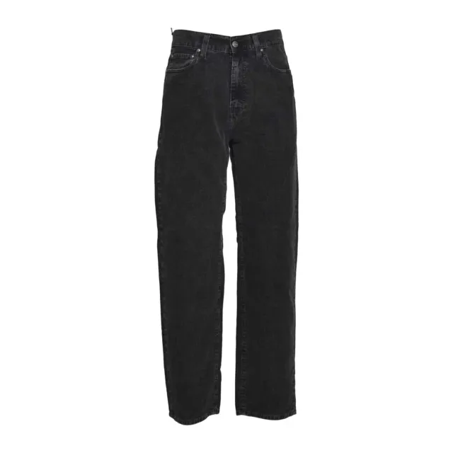 Carhartt WIP I035689 Aaron Pant Jeans Nero Cotone
