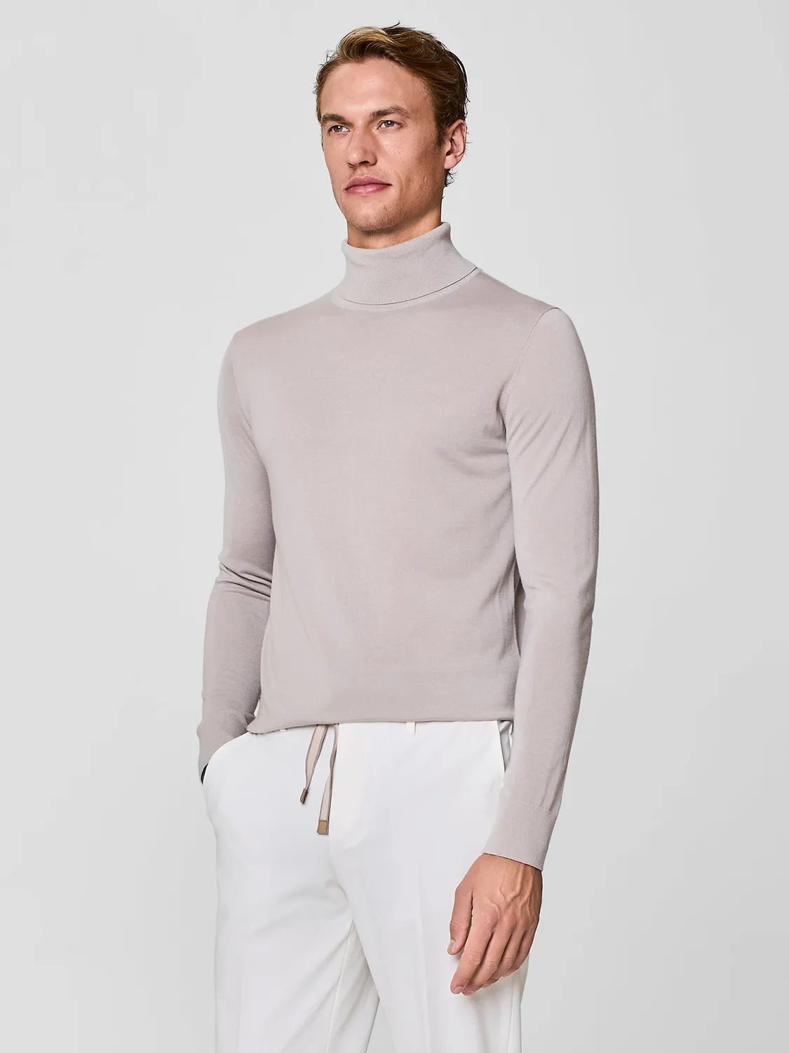 Paul Taylor dolcevita seta cashmere burro ultralight