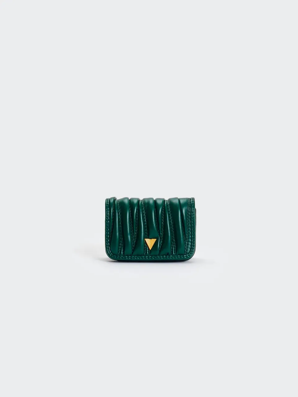 Vicolo XAC0054077ACFOR portafoglio trapuntato verde foresta