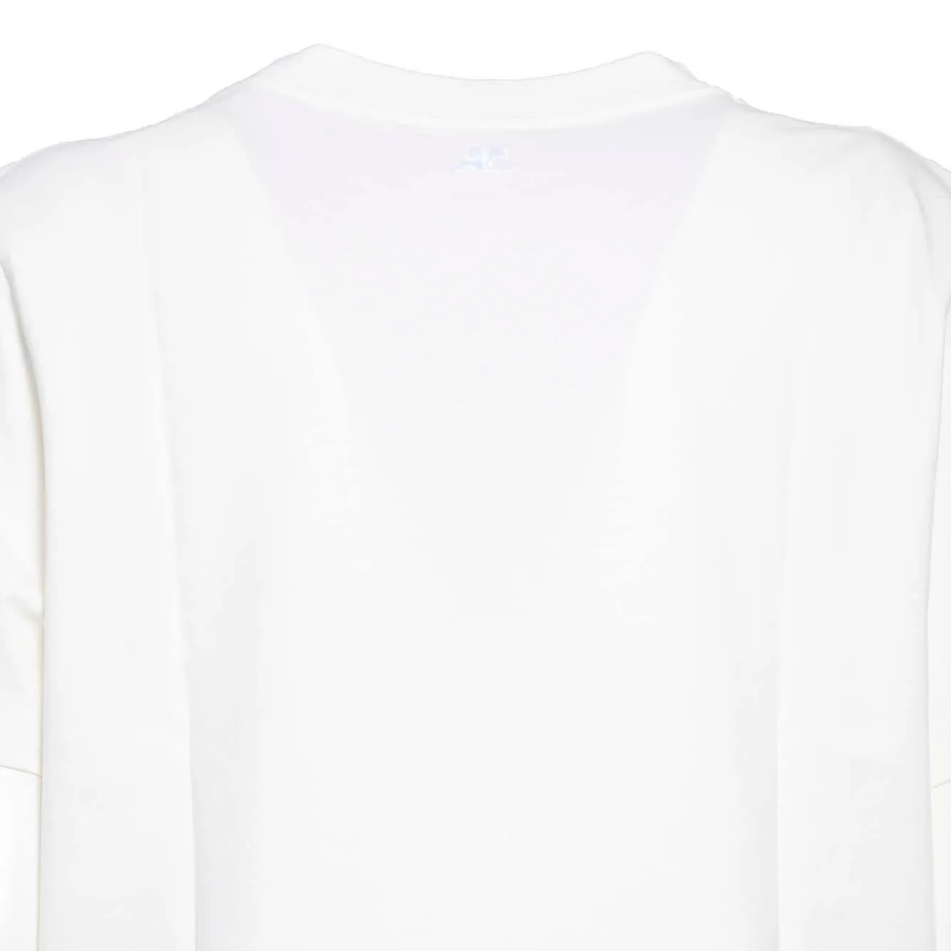 Courrèges VESJTS008JS0107 t-shirt donna bianca cotone