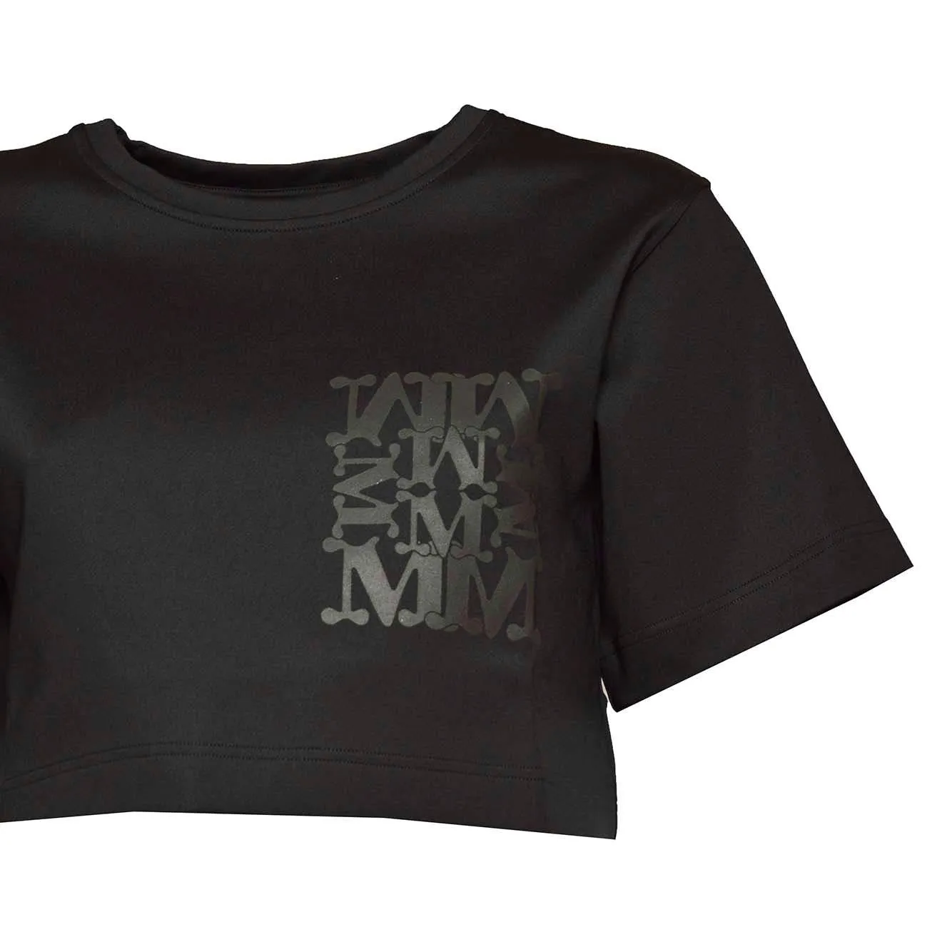Max Mara Messico t-shirt cropped jersey nero XS
