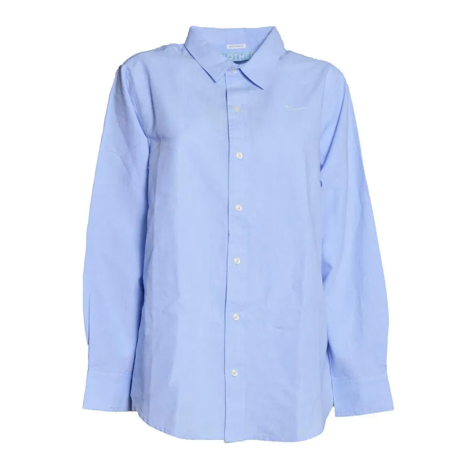 Mother 27142083 The Bestie camicia azzurra cotone