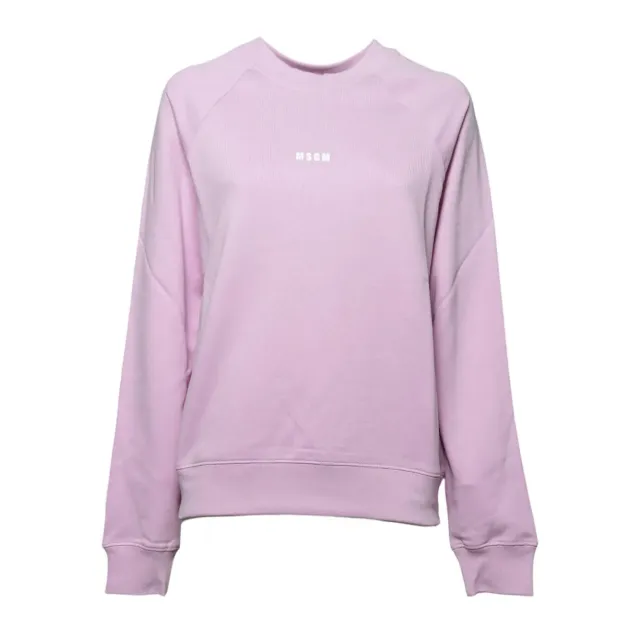 MSGM 4041MDM50326700013 felpa donna rosa cotone