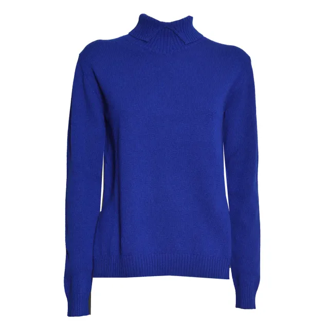Jil Sander J02GP0271J14870419 cardigan dolcevita blu