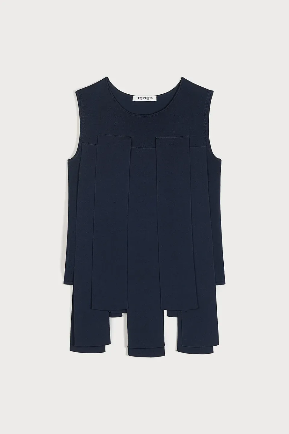 Ports 1961 PW125KFK01 top navy viscosa