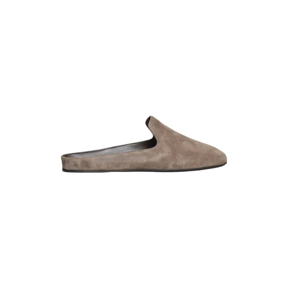 Max Mara 2624526051600 sabot cioccolato pelle