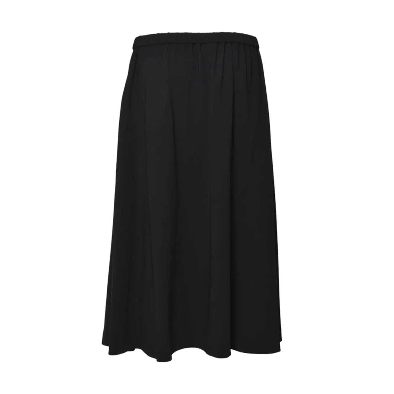 Aspesi 2256P001 gonna midi nera crepe matita