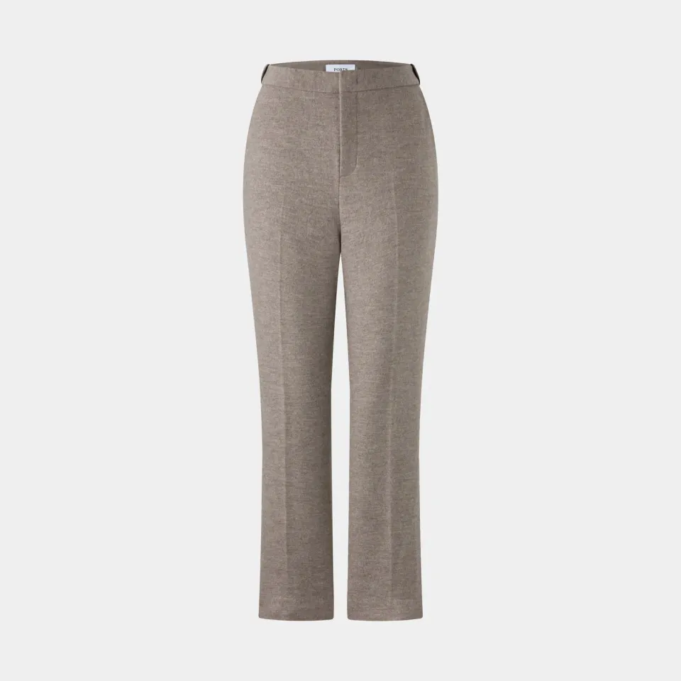 PORTS SS26 pantaloni lana abbey stone