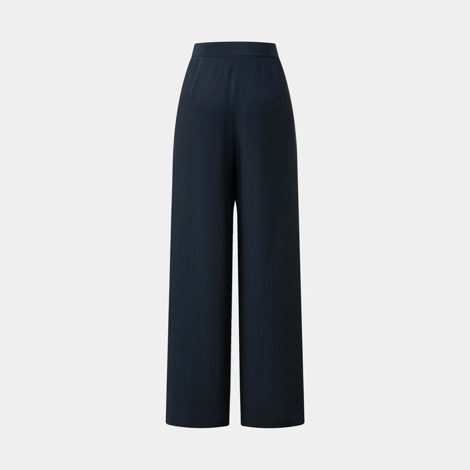 PORTS Elevation pantaloni verde bosco seta vita alta