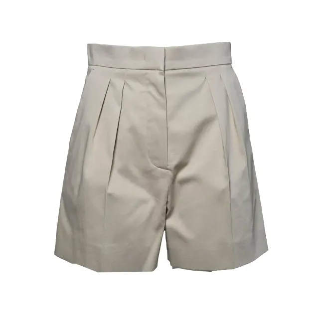 Max Mara 2611141012600 bermuda tabacco khaki cotone elasticizzato
