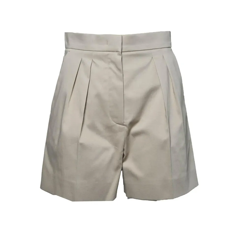 Max Mara 2611141012600 bermuda tabacco khaki cotone elasticizzato
