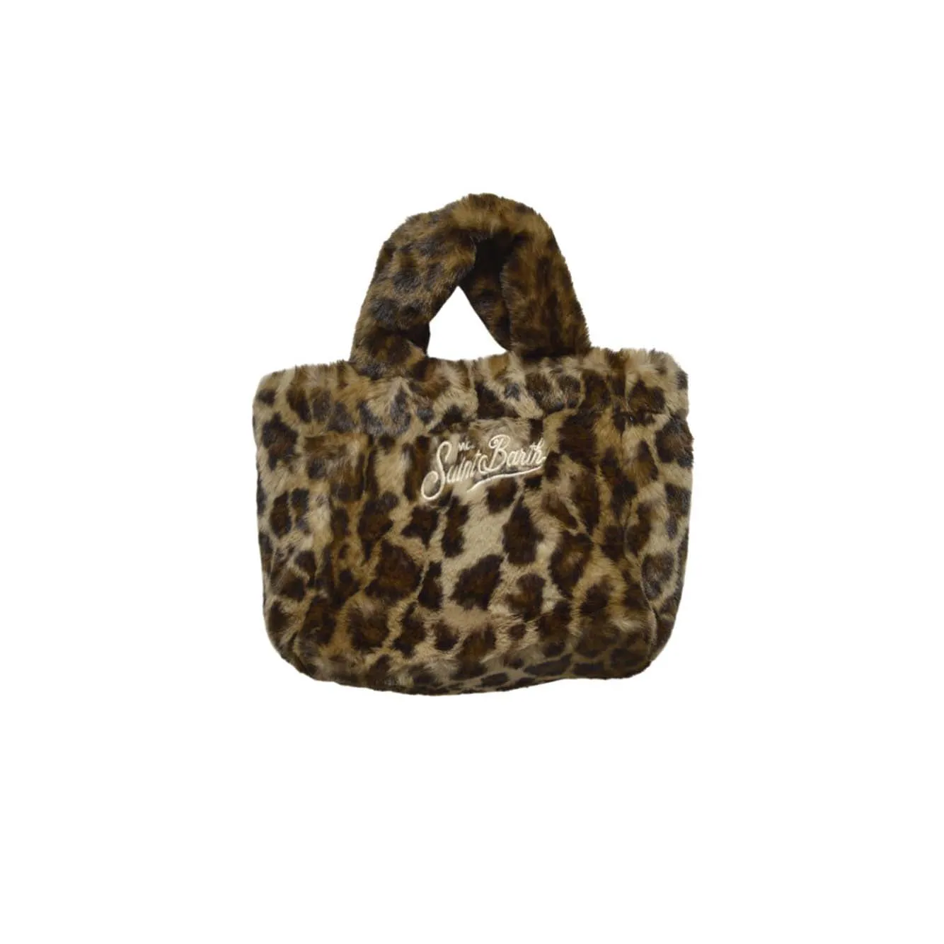 Saint Barth VAMI021 borsa vanity mini leopardata