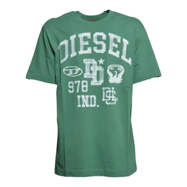 Diesel Junior J02993 KYA1Y t-shirt bambino verde 14A cotone