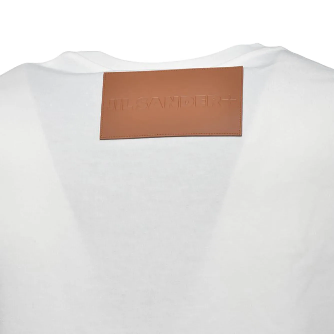 Jil Sander J47GC0153J20103 t-shirt donna panna in cotone