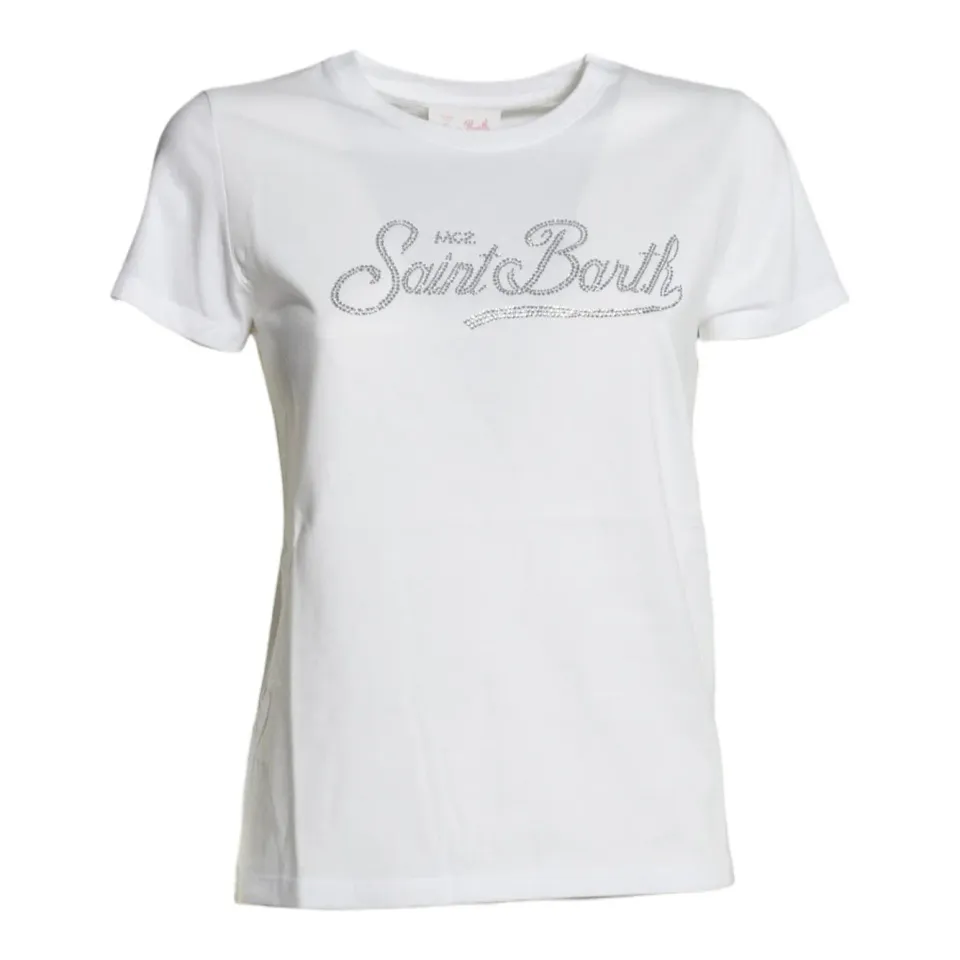 MC2 Saint Barth ELLY001 t-shirt bambina bianco cotone