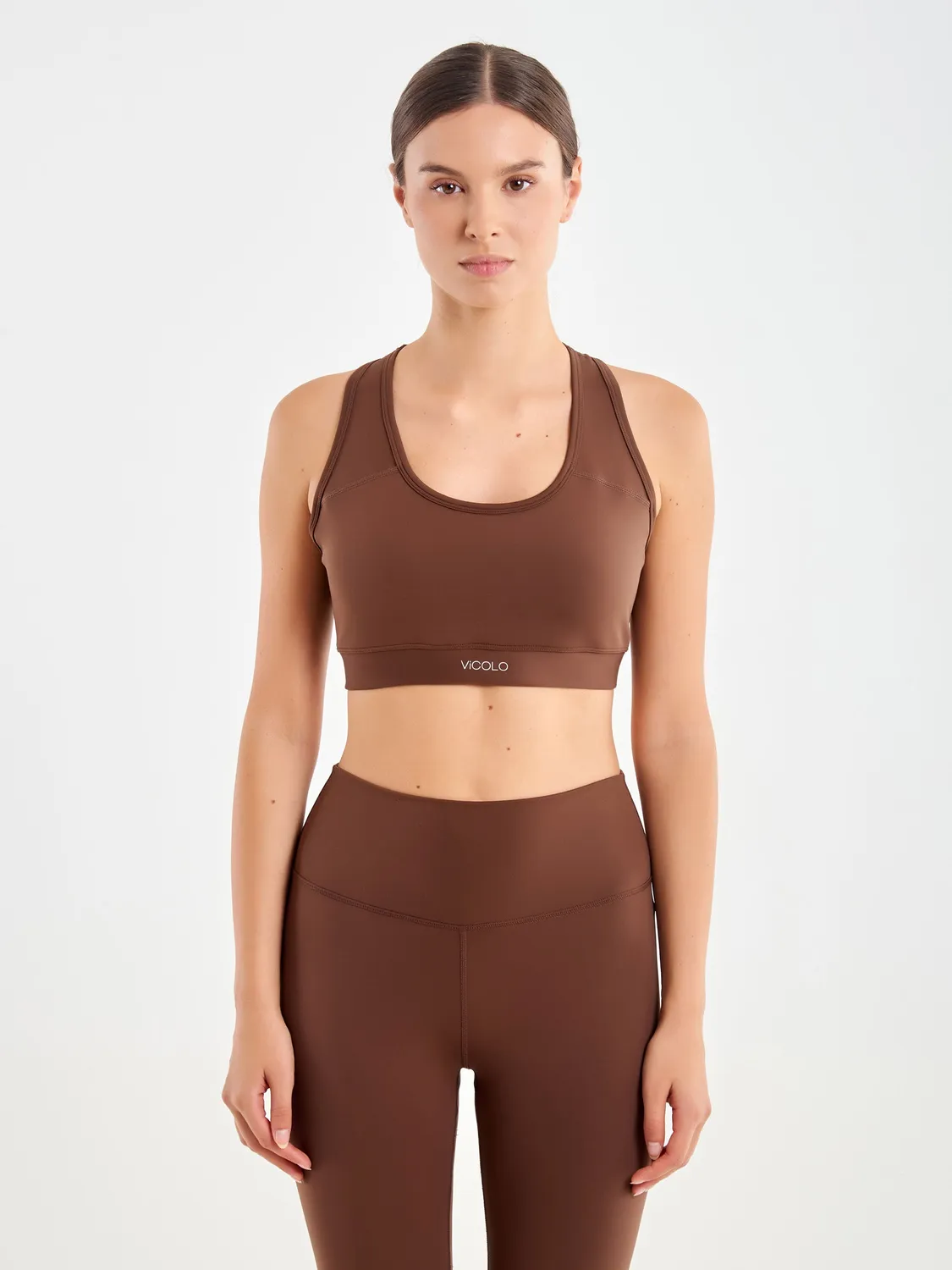 Vicolo Vogatore Top Cropped Tabacco Modellante