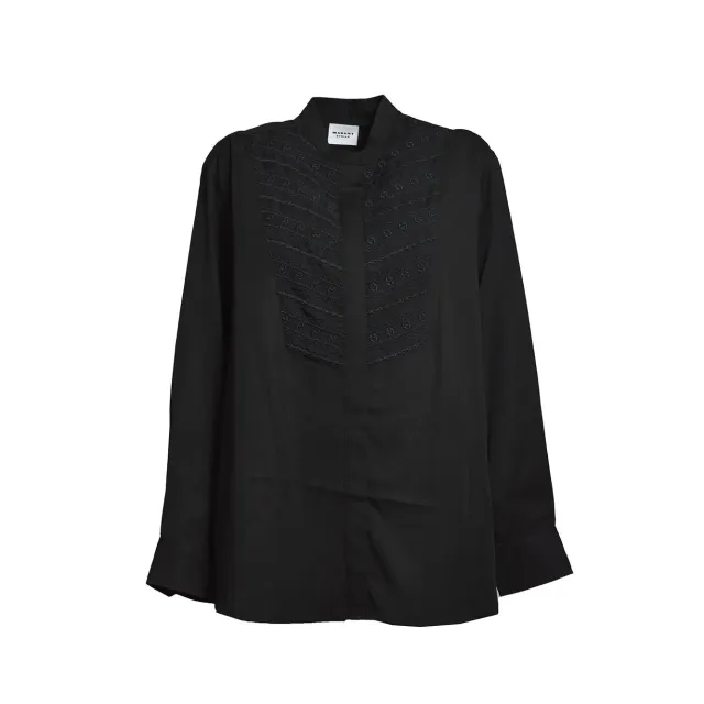 Marant Etøile Britten HT0316 blusa nera ricamata