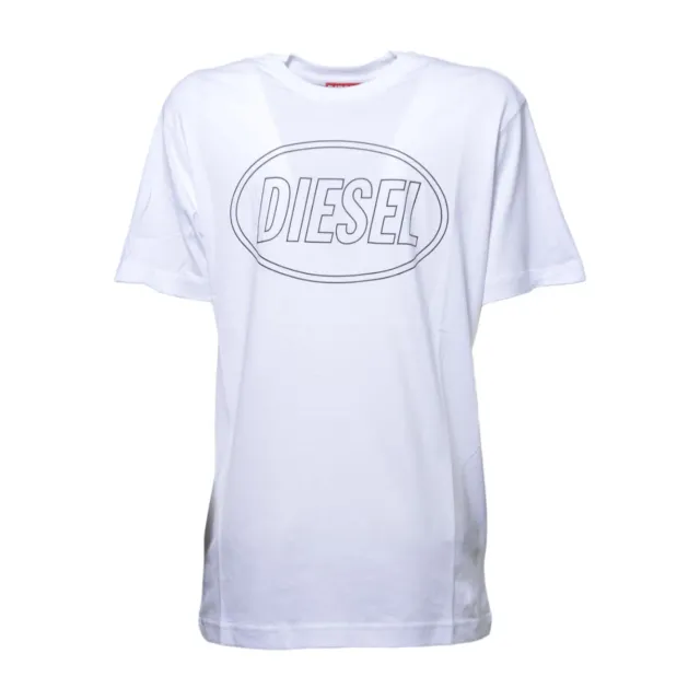 Diesel Junior J025820GRAI t-shirt bianca bambino