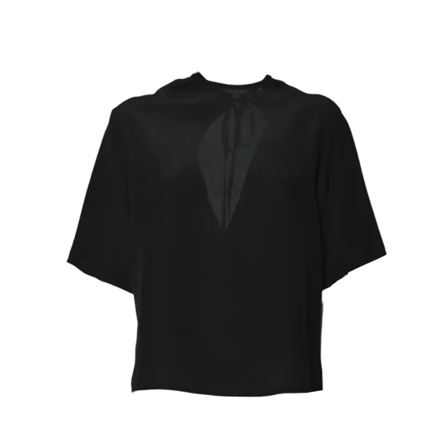Covert Sanda CW5235CS039 t-shirt nera seta schiena