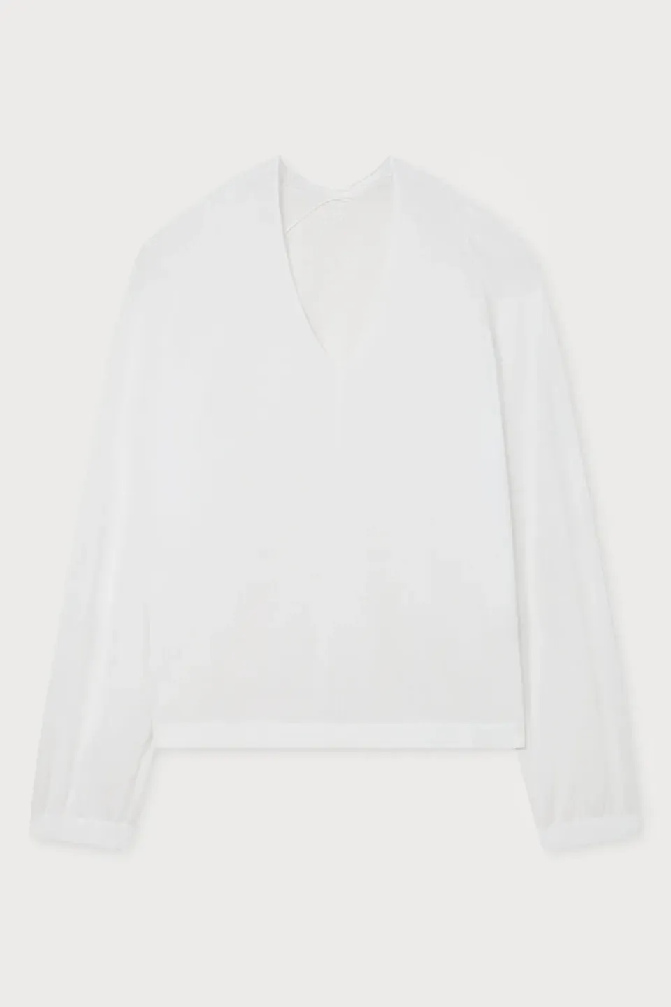 Ports 1961 PW226KFV01 maglia scollo V bianco ottico