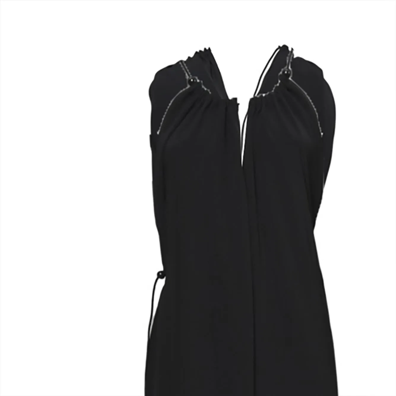 Max Mara 2611241012600 salopette nera triacetato