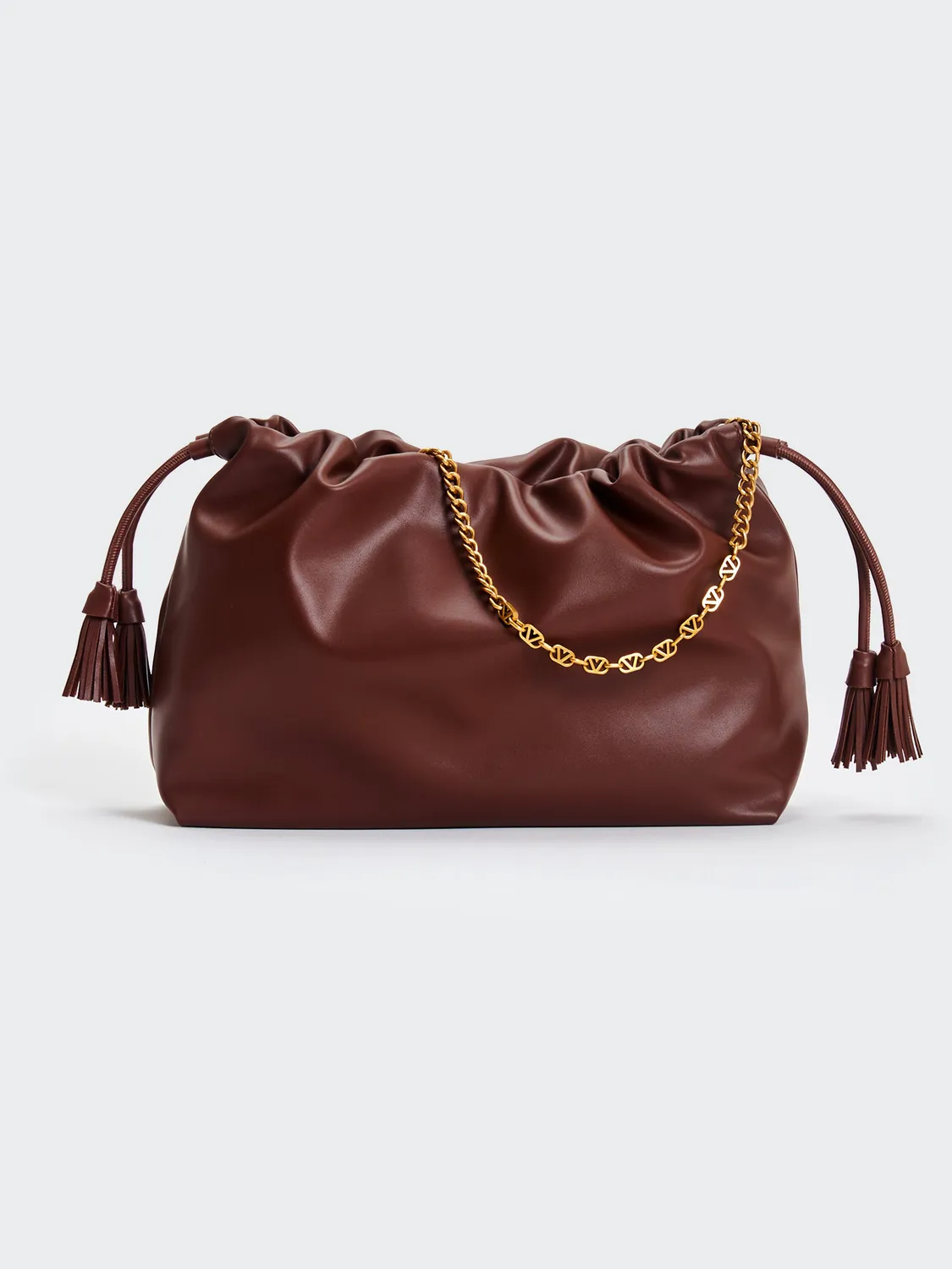 Vicolo Borsa Tassel Medium spalla moka catena nappine