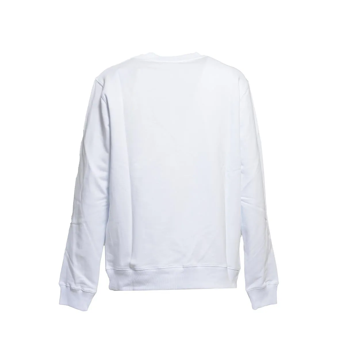 MSGM 2000MM513200000 felpa bianca cotone logo donna