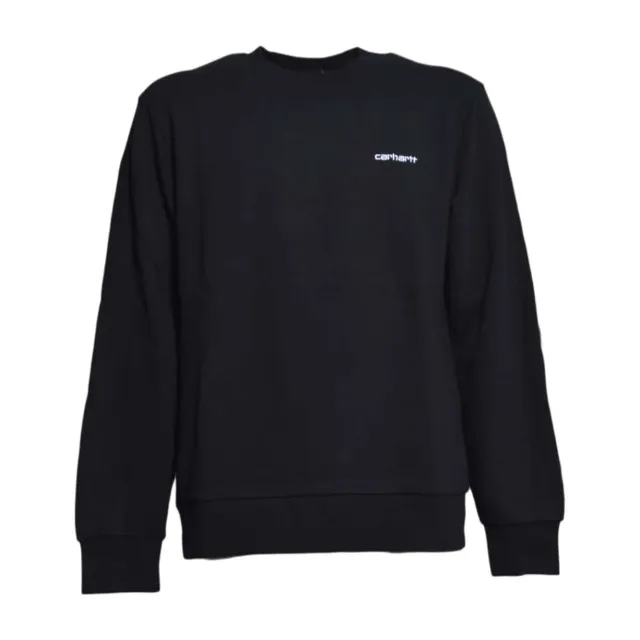 Carhartt WIP I0344960D2XX felpa nera cotone uomo