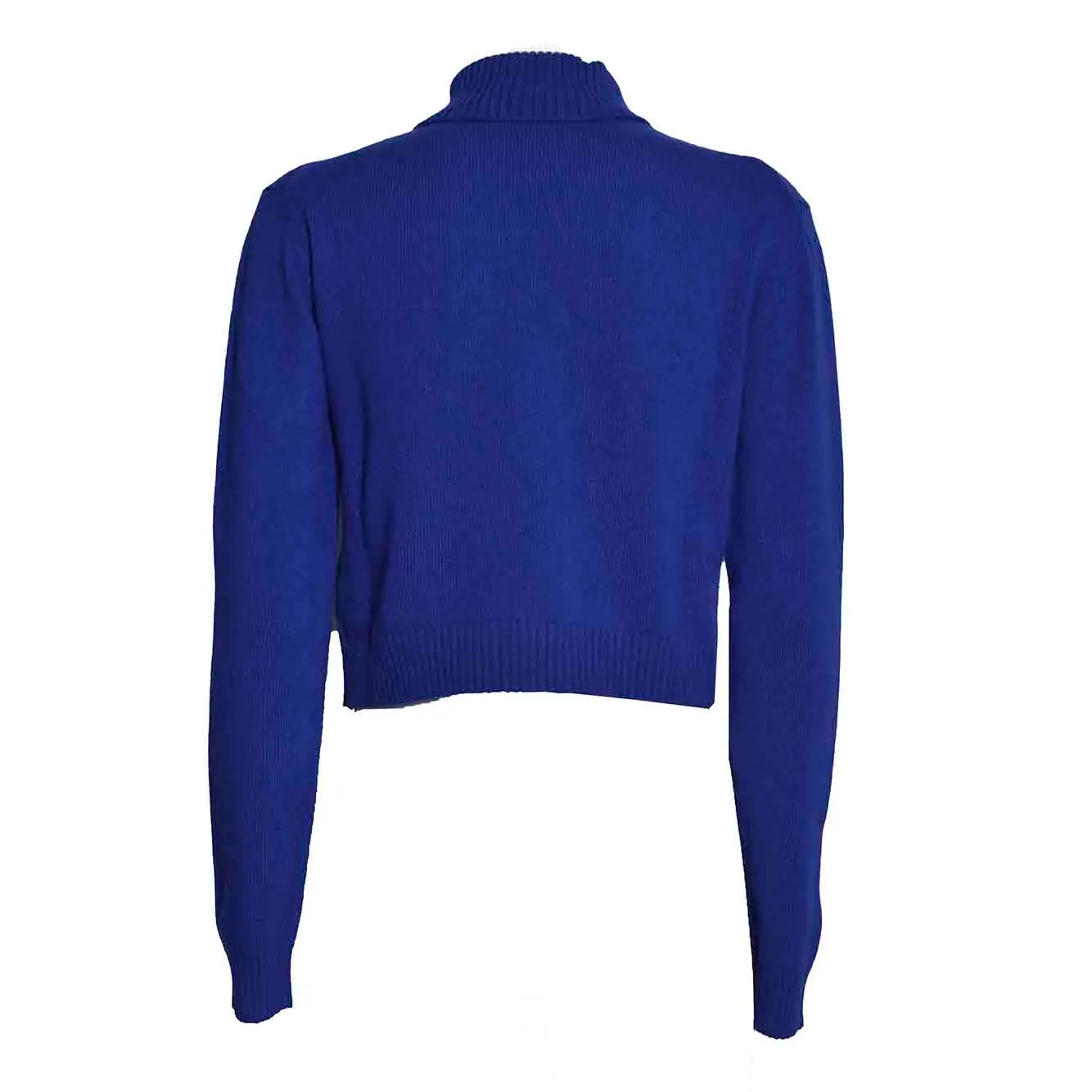 Jil Sander J02GP0271J14870419 cardigan dolcevita blu