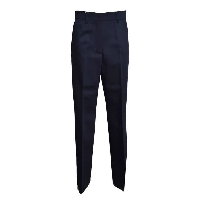 MaxMara Weekend 2625136036600 pantalone donna blu lana vergine