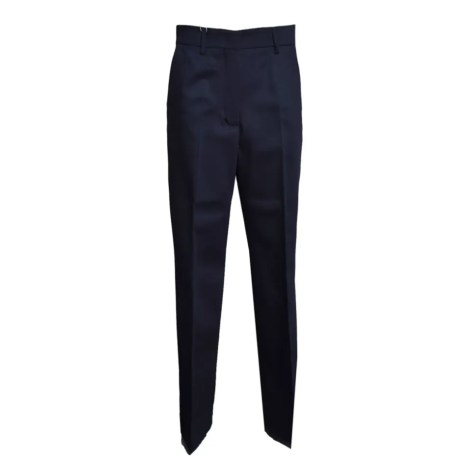 MaxMara Weekend 2625136036600 pantalone donna blu lana vergine
