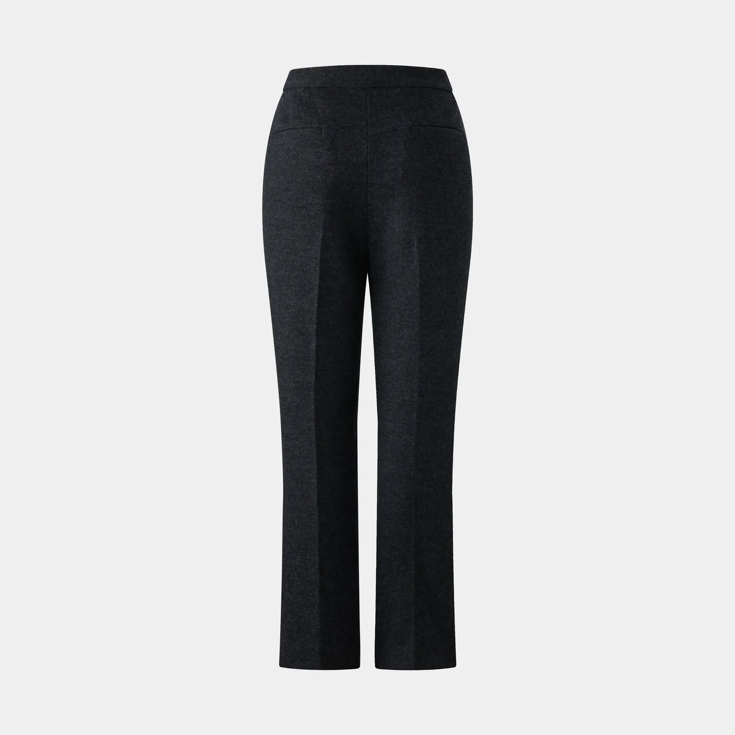 PORTS pantaloni eleganti gamba dritta GULL vita alta textured