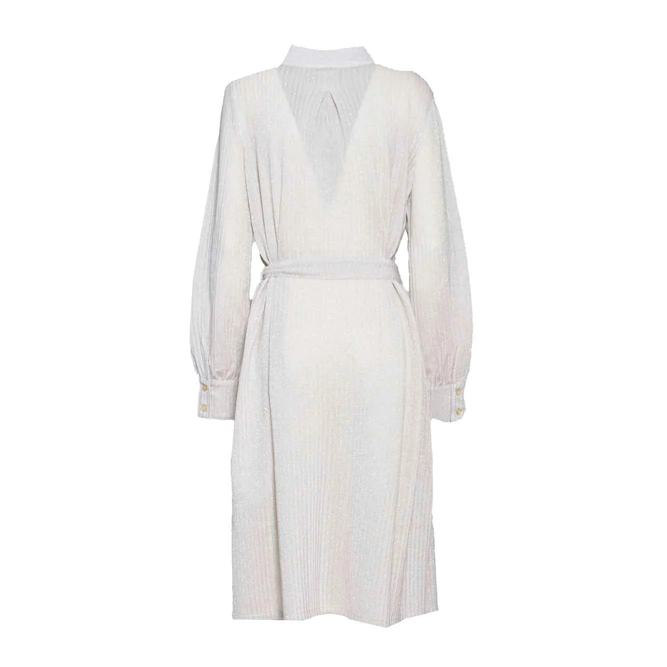 Missoni DS23WG6BBR00WN abito chemisier beige 44 lamè