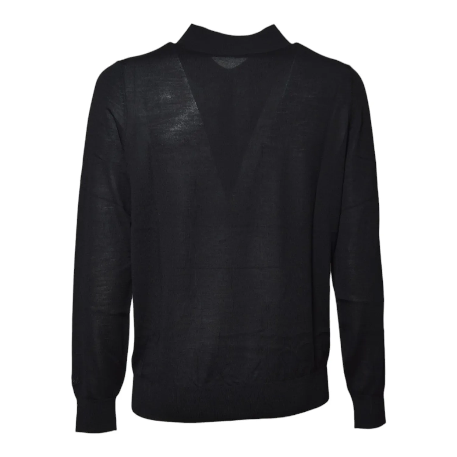 Saint Barth Alfie ALFI005 polo nera merino