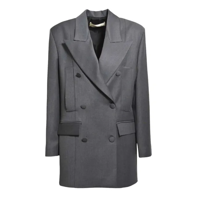 Nine Minutes 25FWNCP0009 blazer donna grigio over