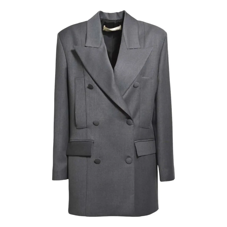 Nine Minutes 25FWNCP0009 blazer donna grigio over